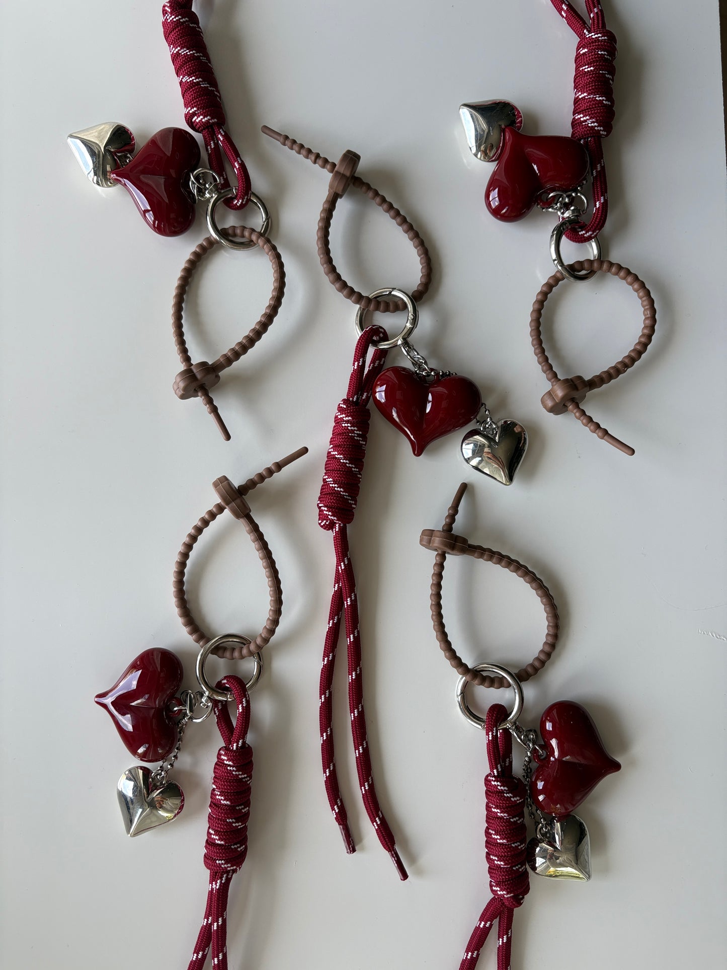 HEART ROPE BAG CHARM