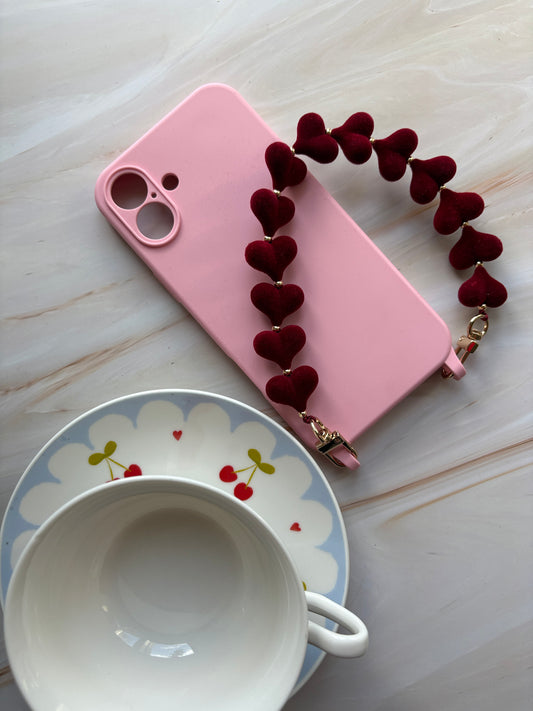 Berry Hearts Wristlet