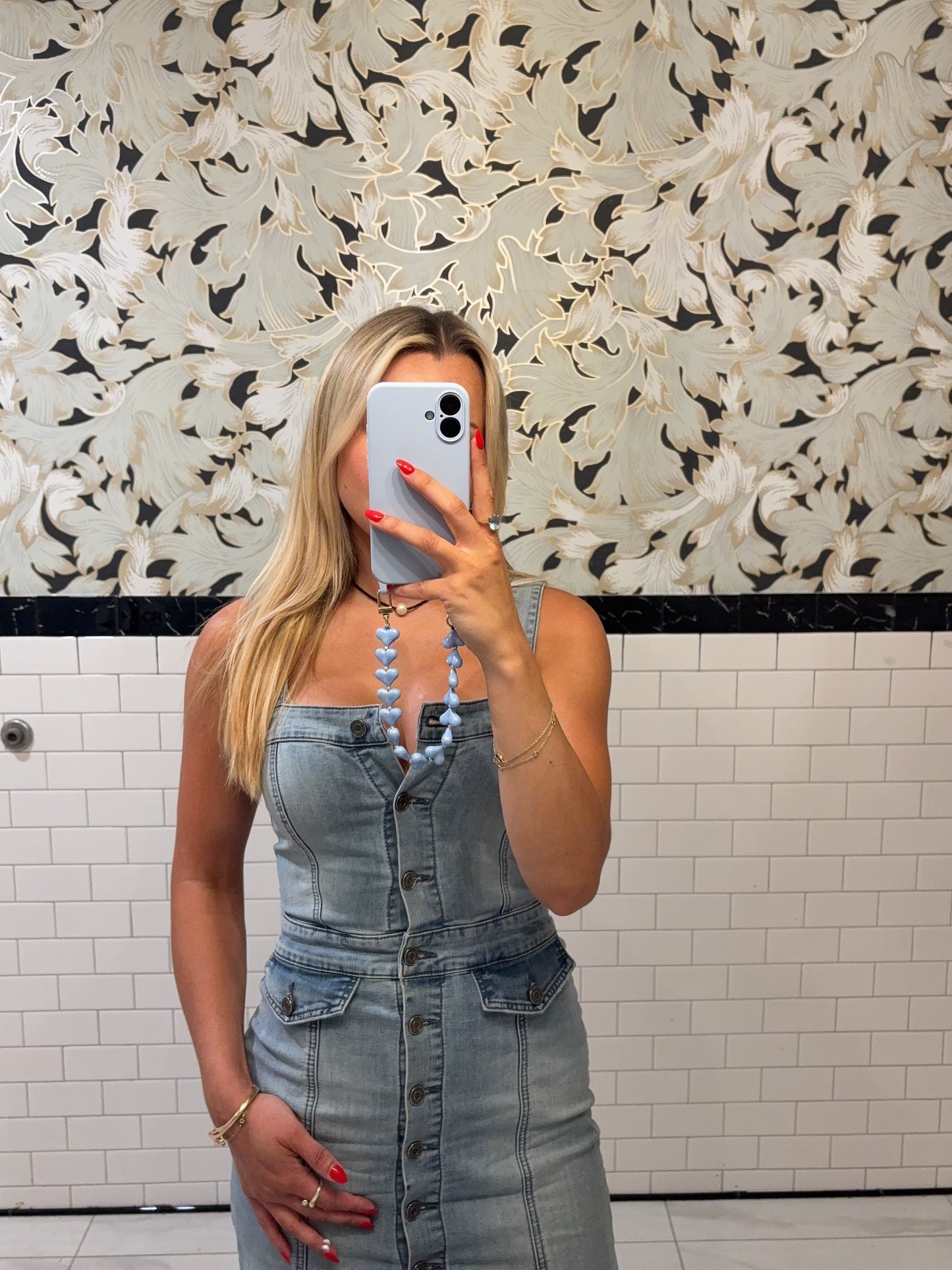 Light Blue Hook Phone case