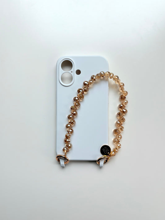 Amber Raindrop Wristlet