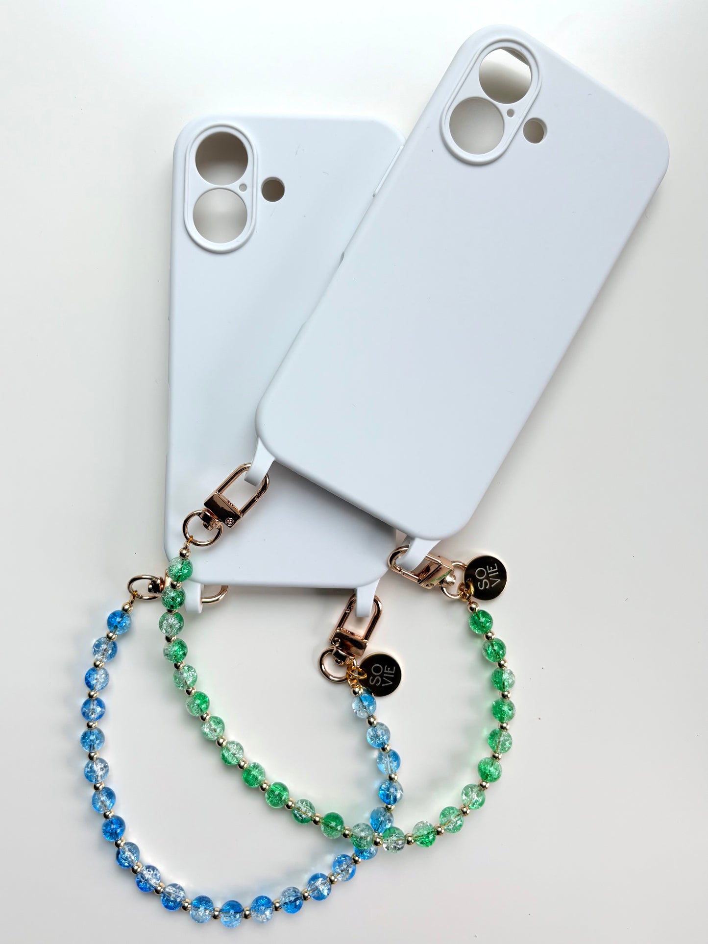 Blue Luminous Wristlet