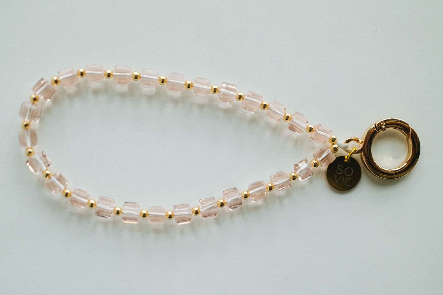 Single Ring Crystal Wristlet