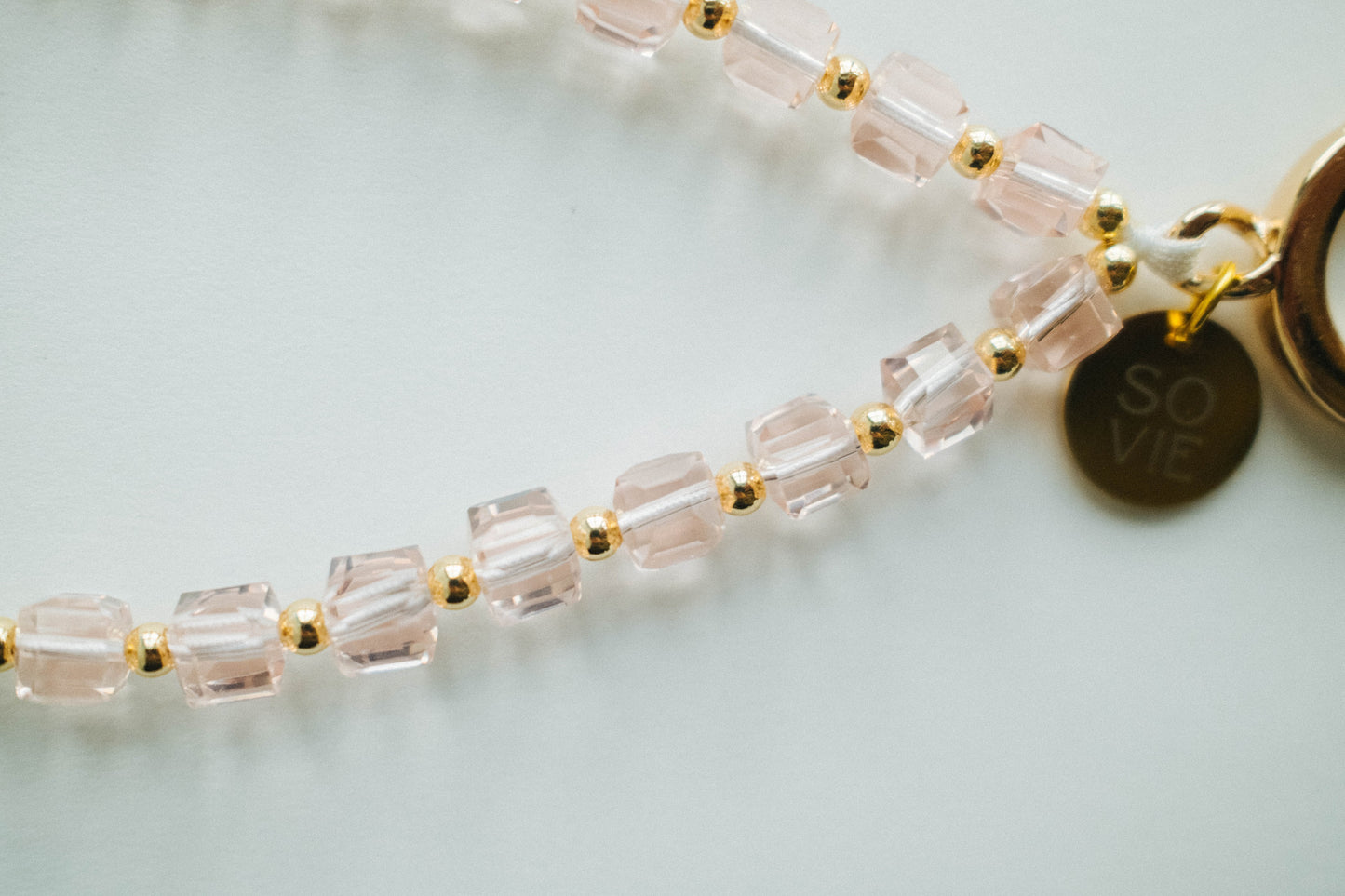 Single Ring Crystal Wristlet