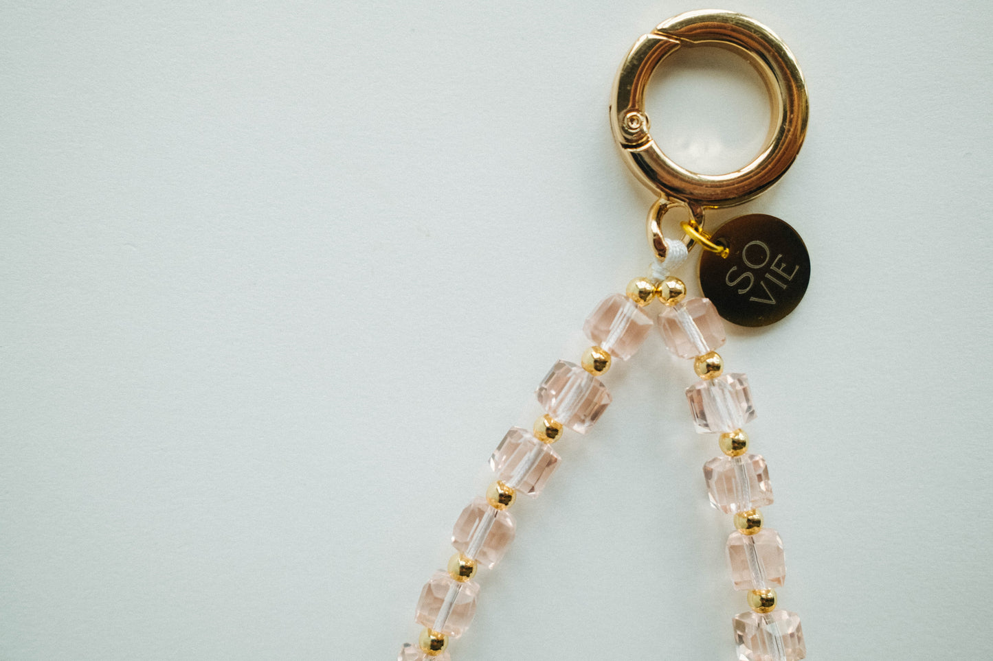 Single Ring Crystal Wristlet