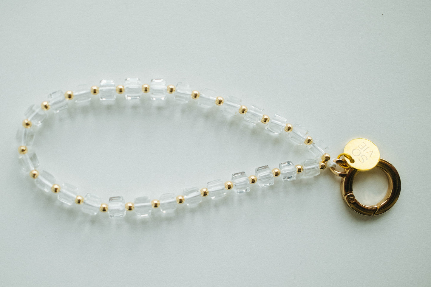 Single Ring Crystal Wristlet