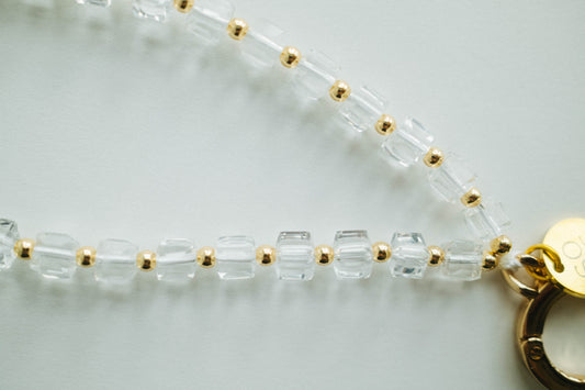 Single Ring Crystal Wristlet