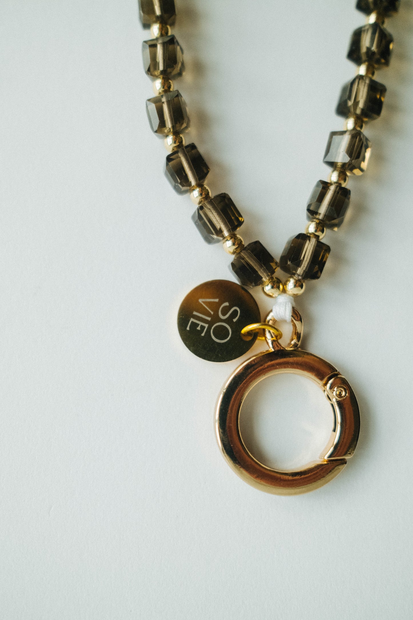 Espresso Crystal Wristlet