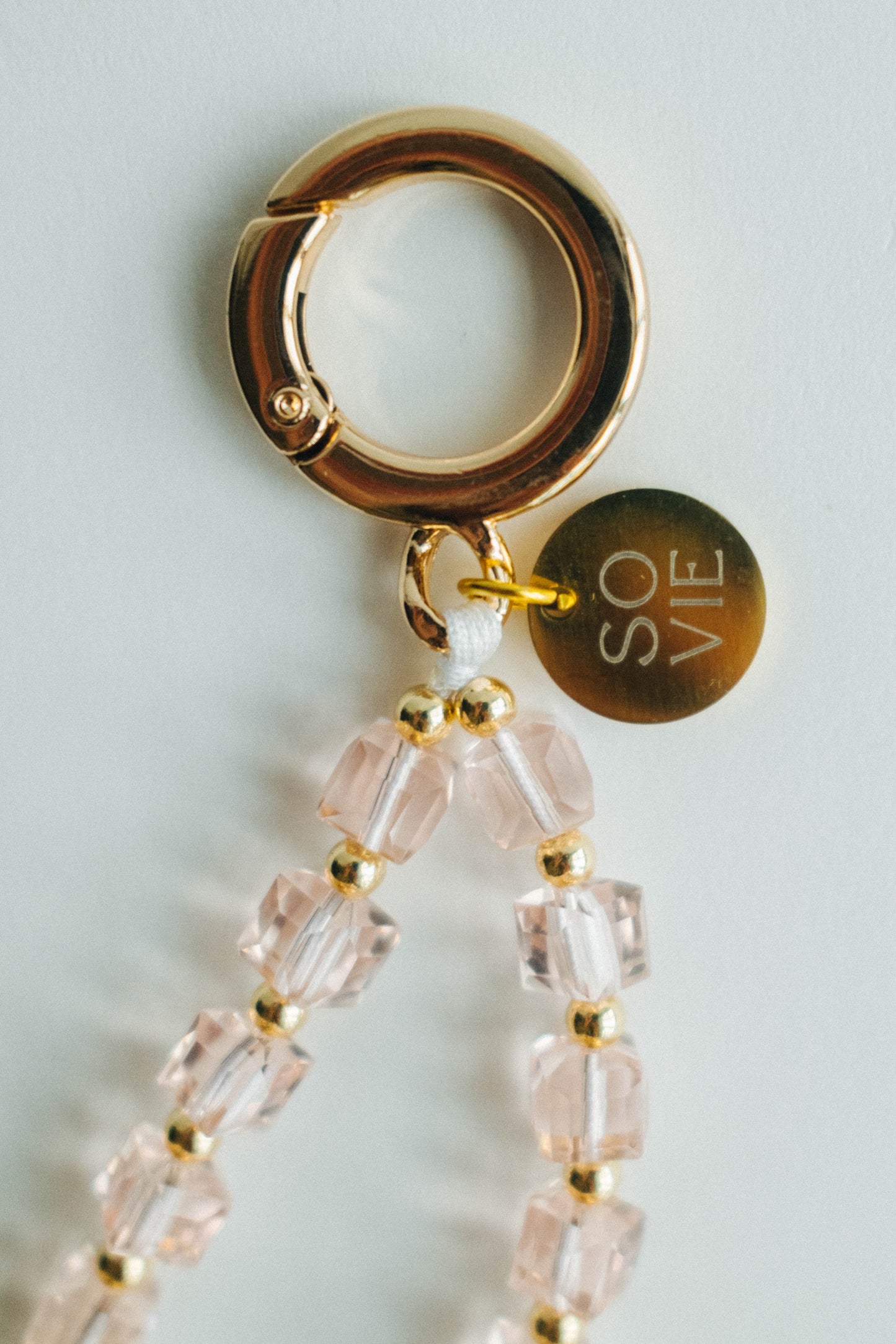 Single Ring Crystal Wristlet