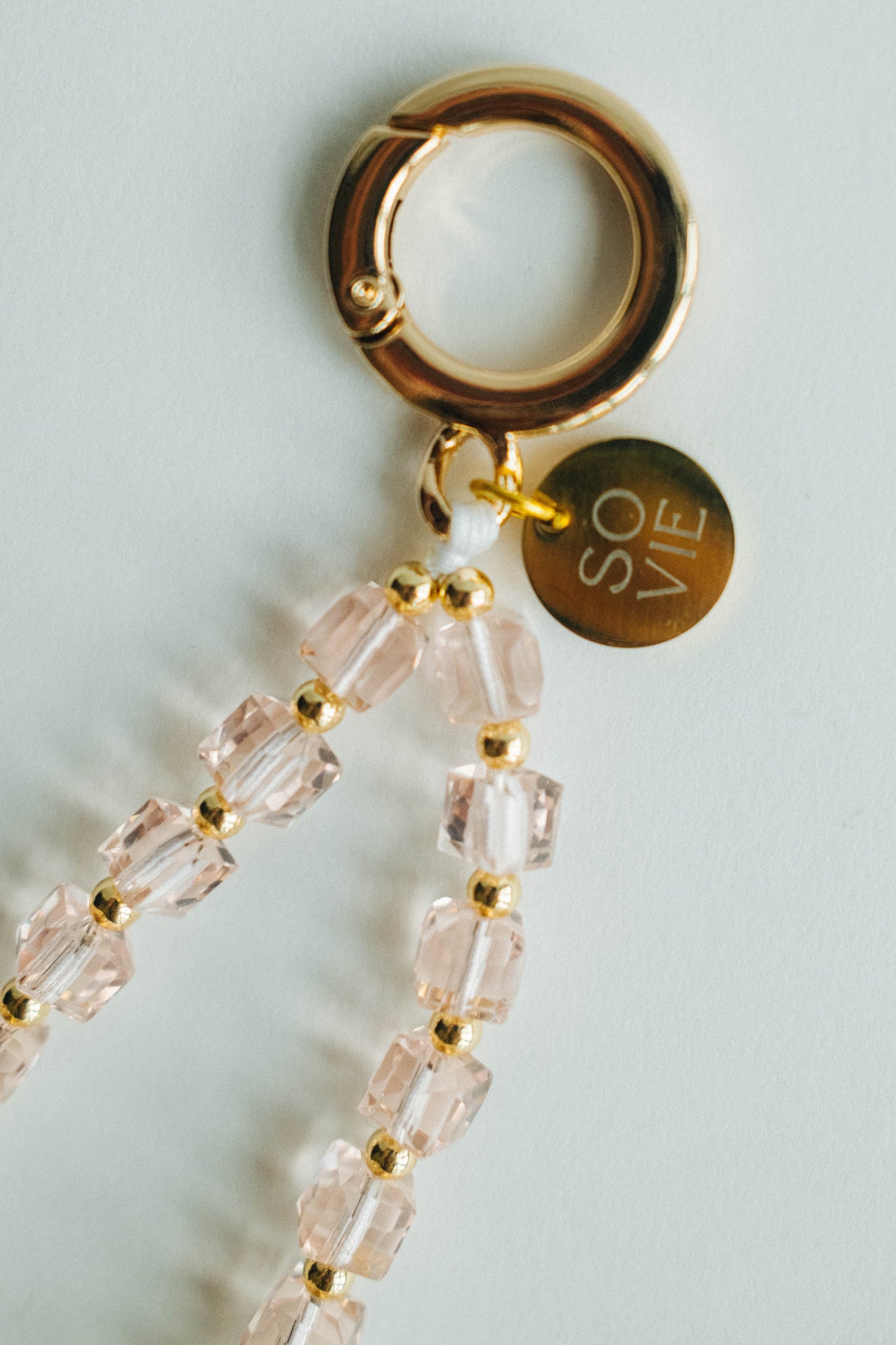 Single Ring Crystal Wristlet