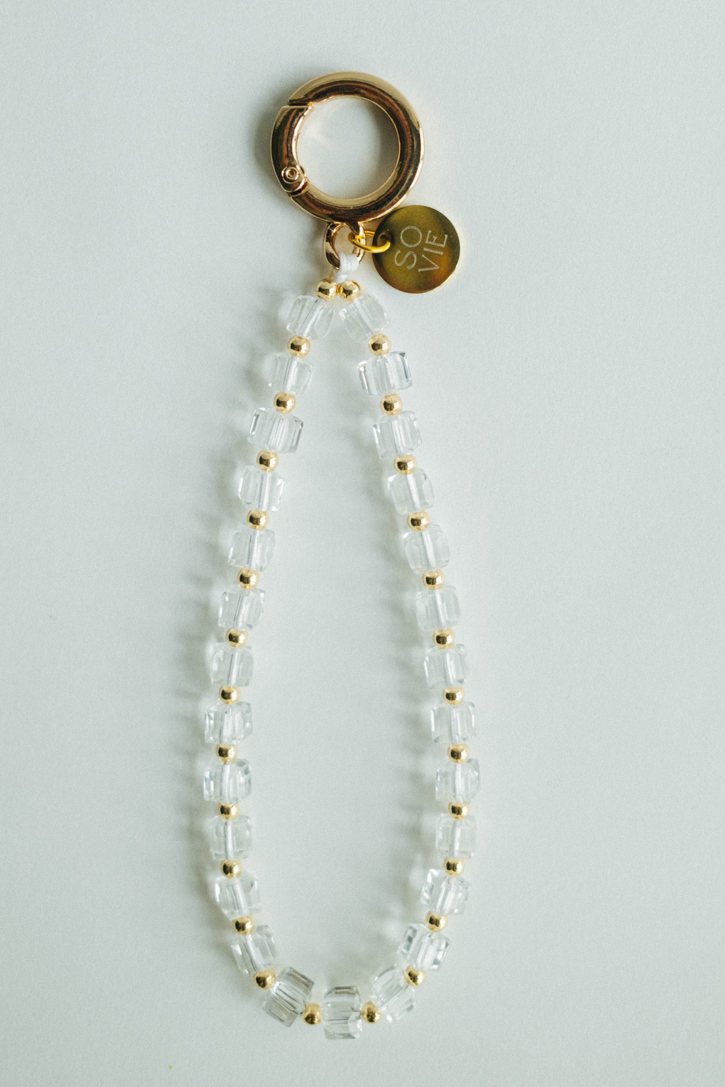 Single Ring Crystal Wristlet