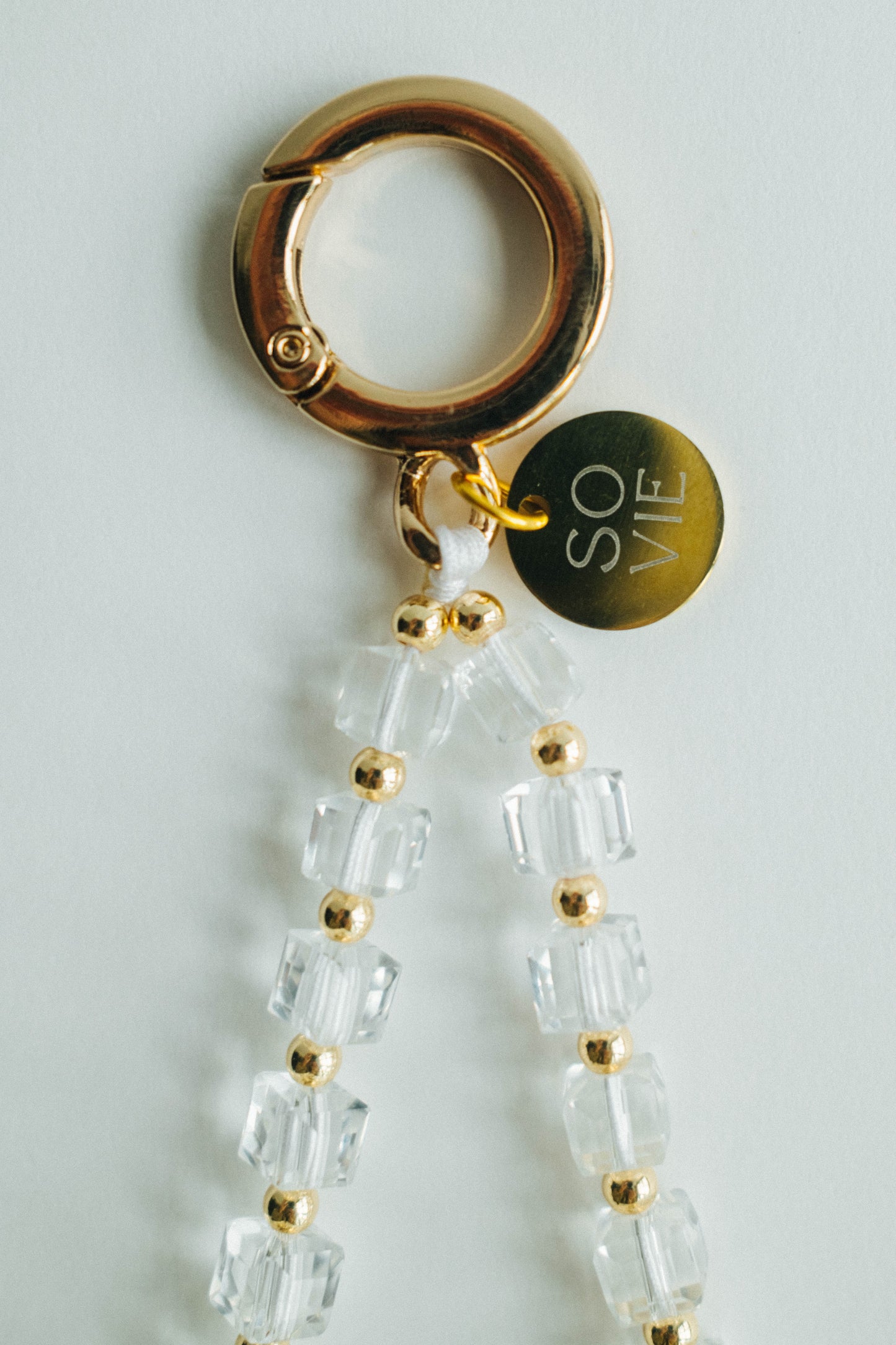 Single Ring Crystal Wristlet