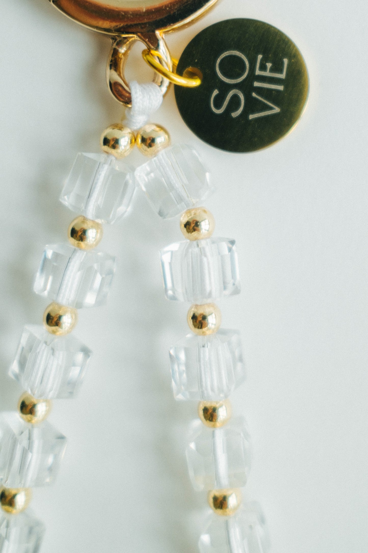 Single Ring Crystal Wristlet