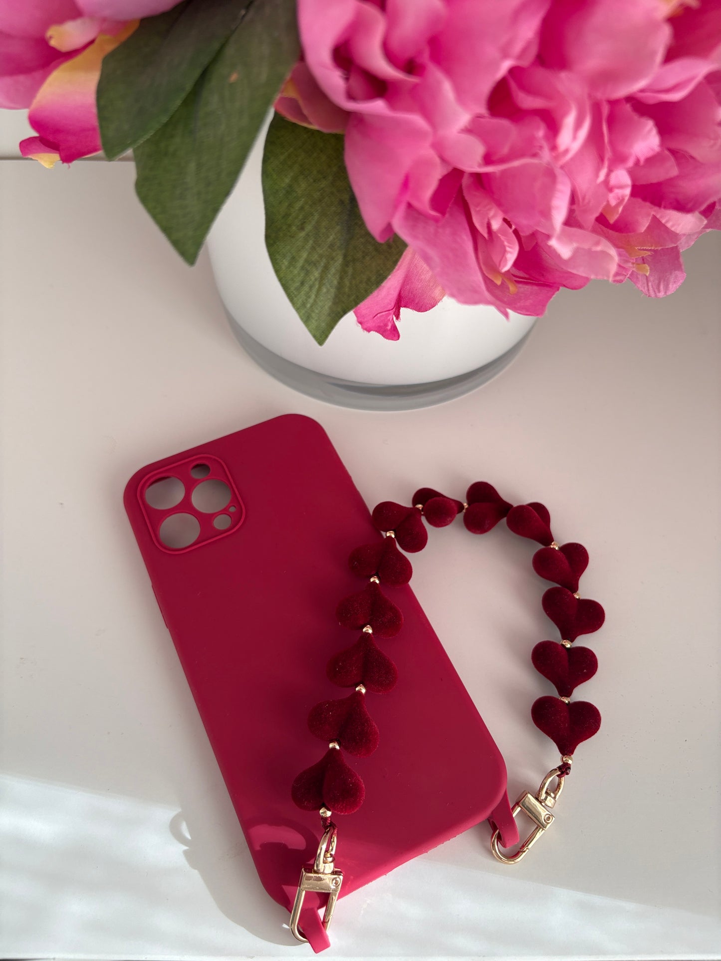 Berry Hearts Wristlet