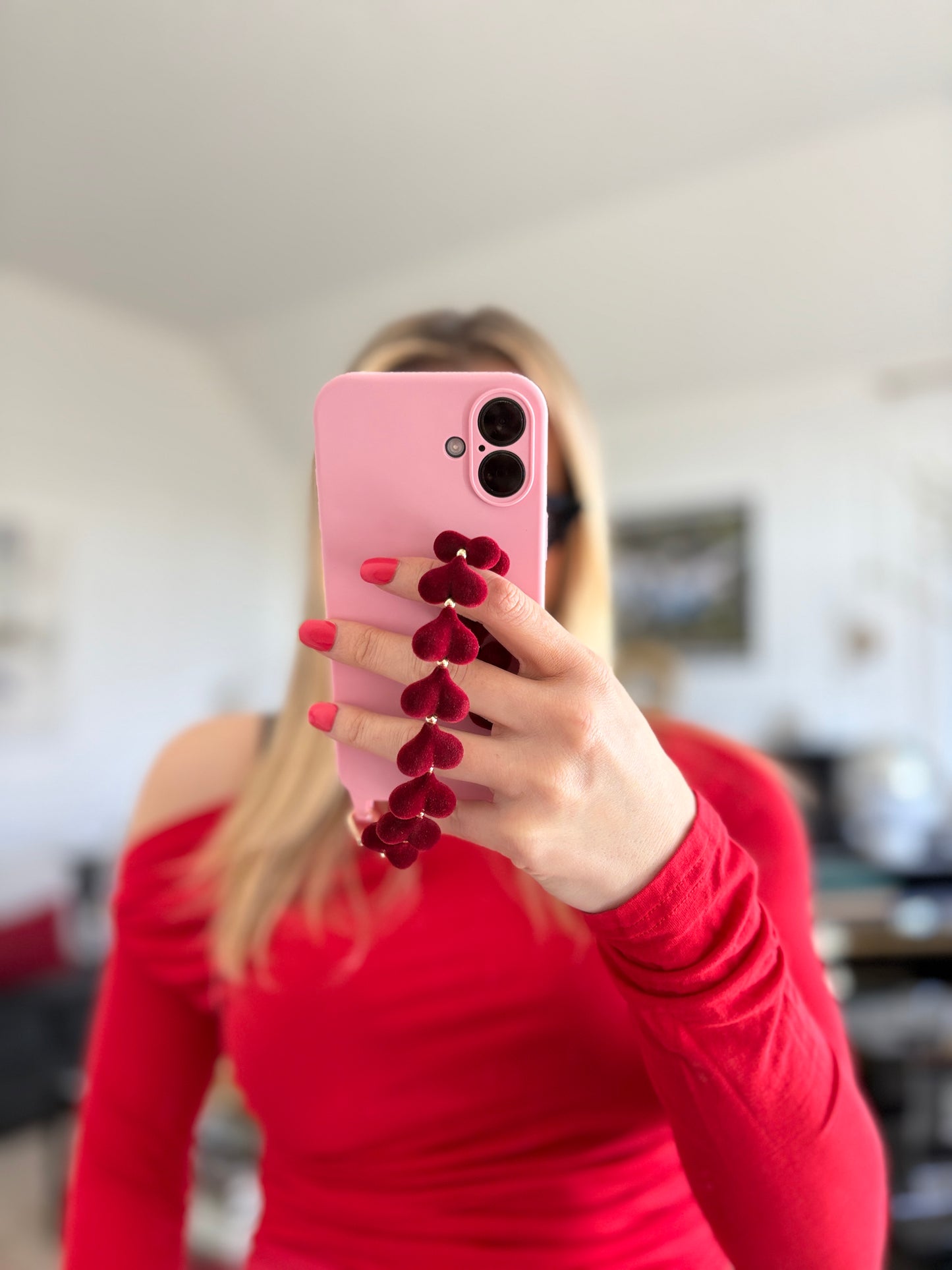 Berry Hearts Wristlet