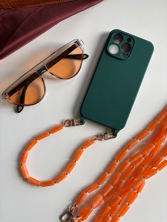 Orange Bar Wristlet