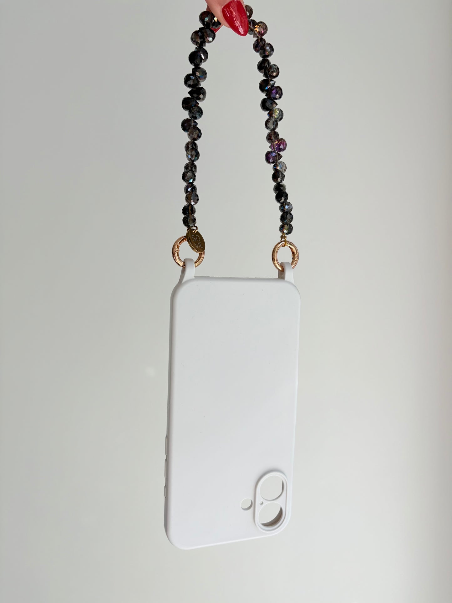 Onyx Raindrop Wristlet