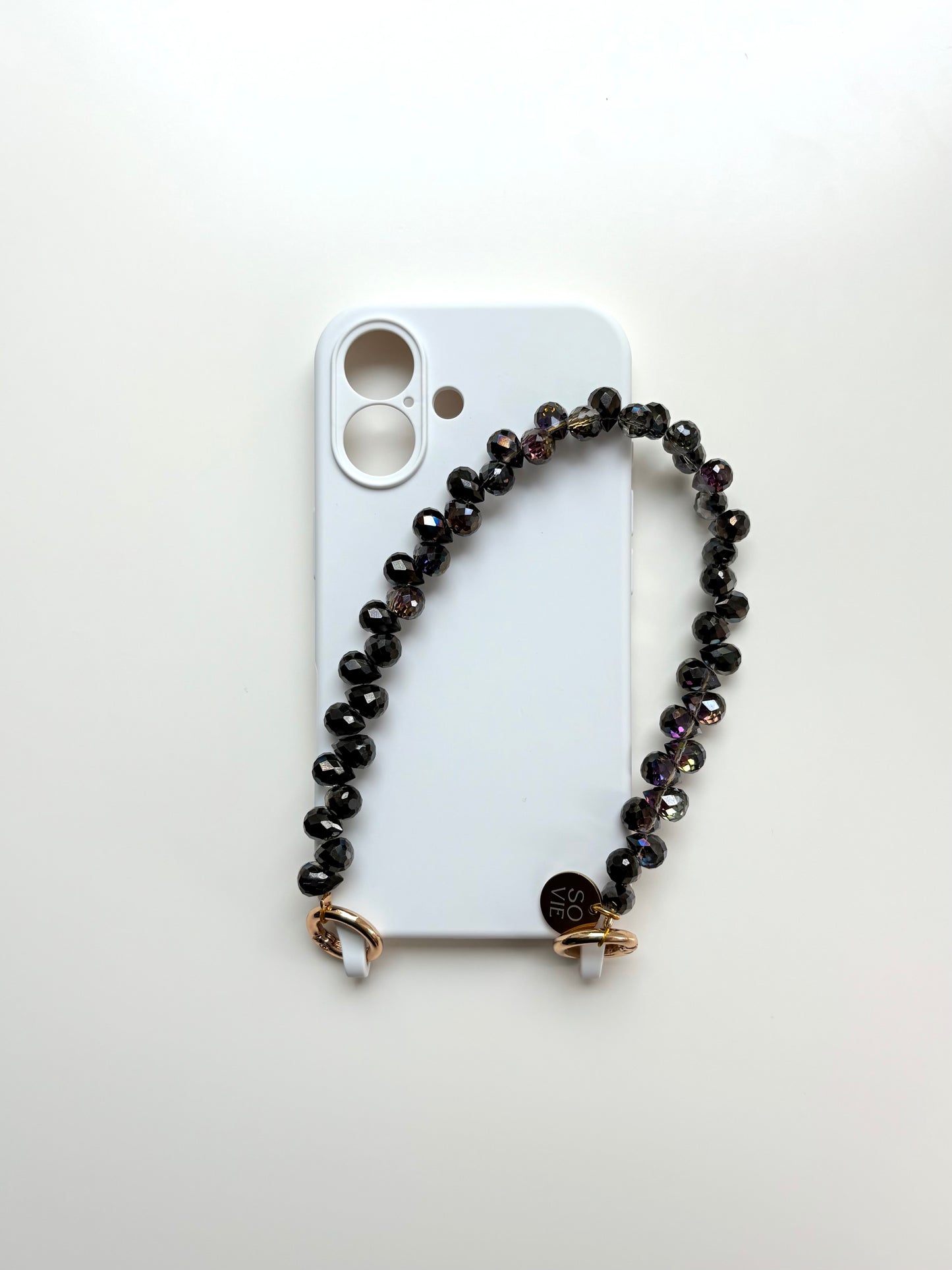 Onyx Raindrop Wristlet