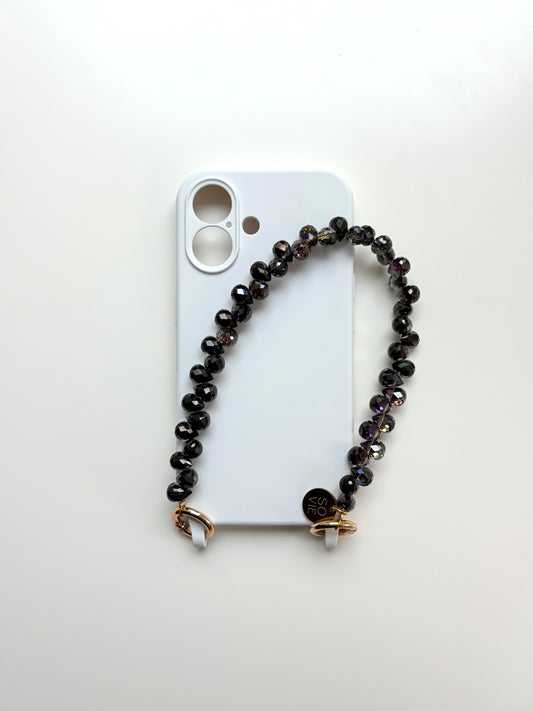 Onyx Raindrop Wristlet