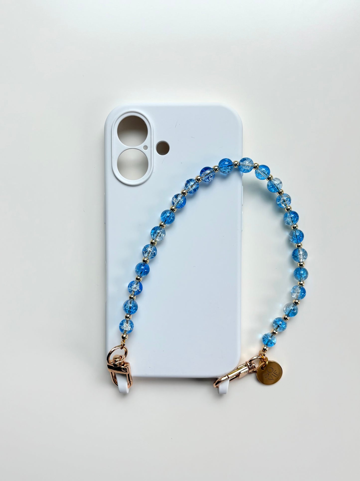 Blue Luminous Wristlet