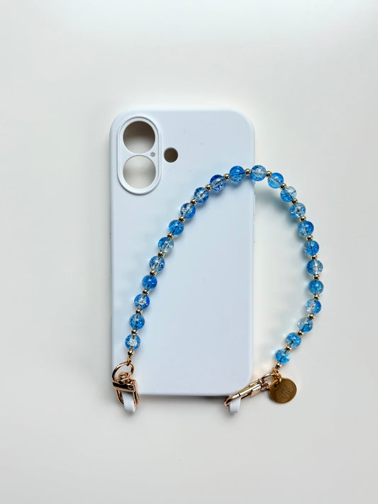 Blue Luminous Wristlet