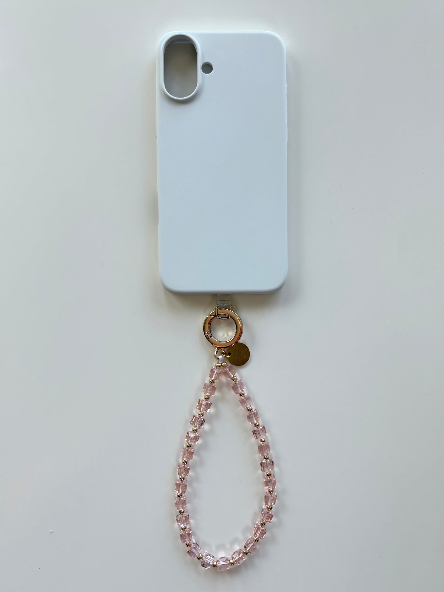 Pink Crystal Wristlet