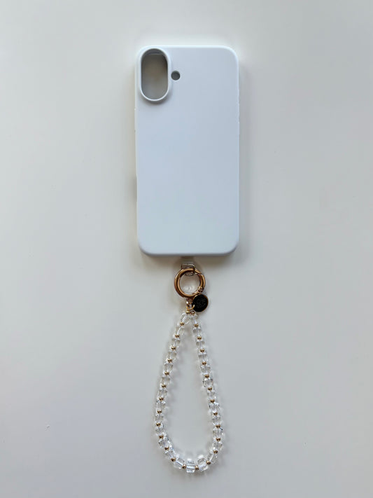 Clear Crystal Wristlet