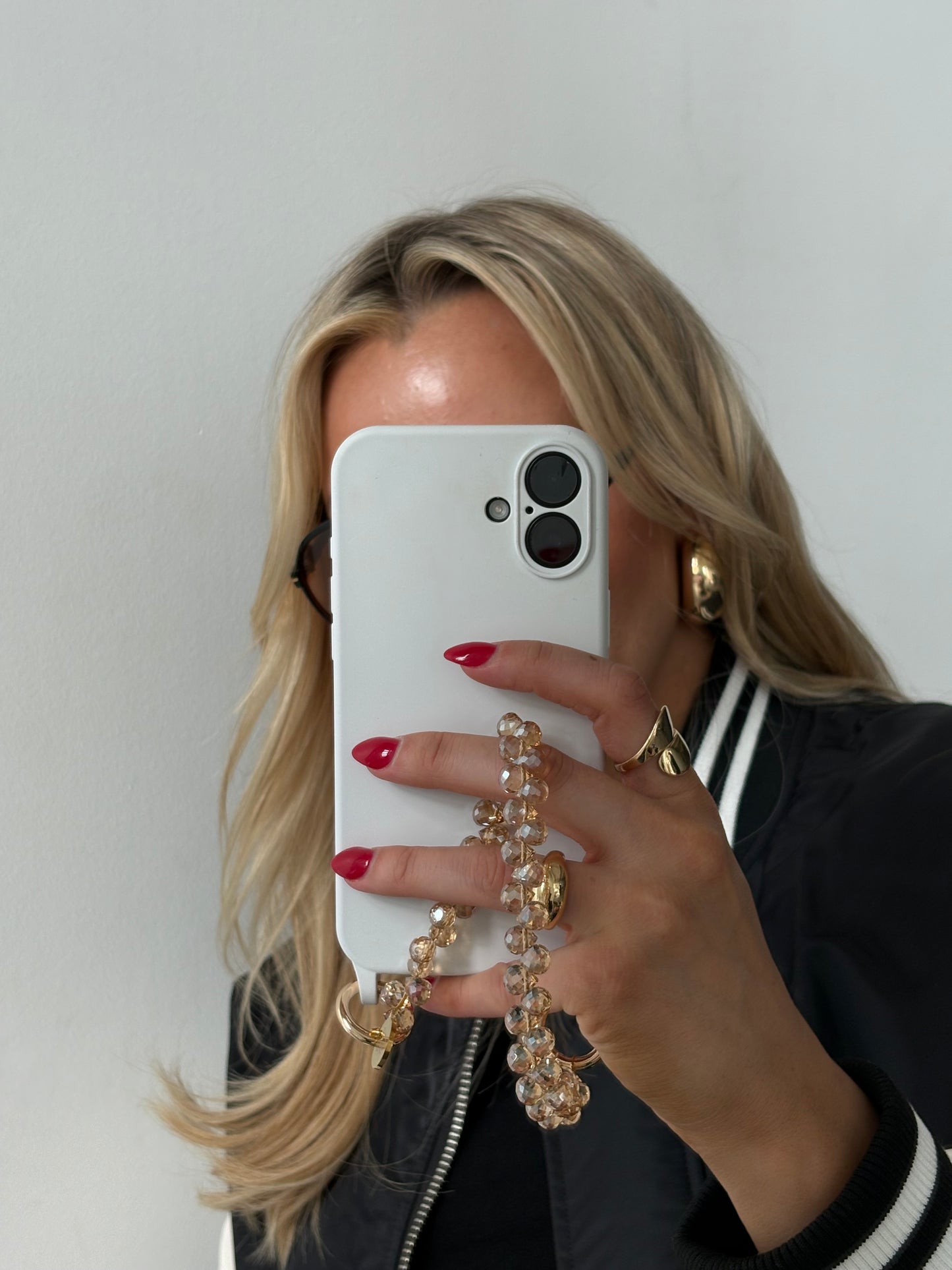 Amber Raindrop Wristlet