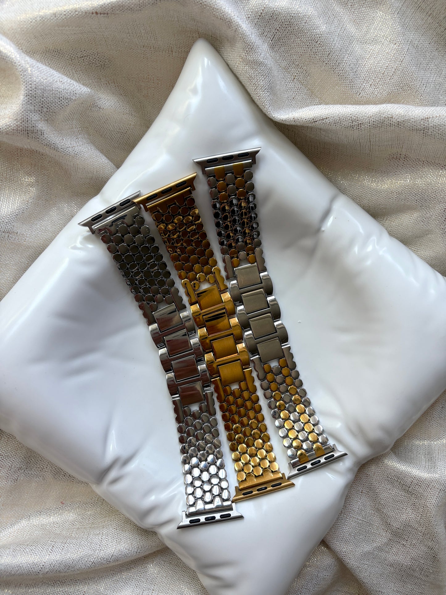 Hexi Dual-tone Watch Band