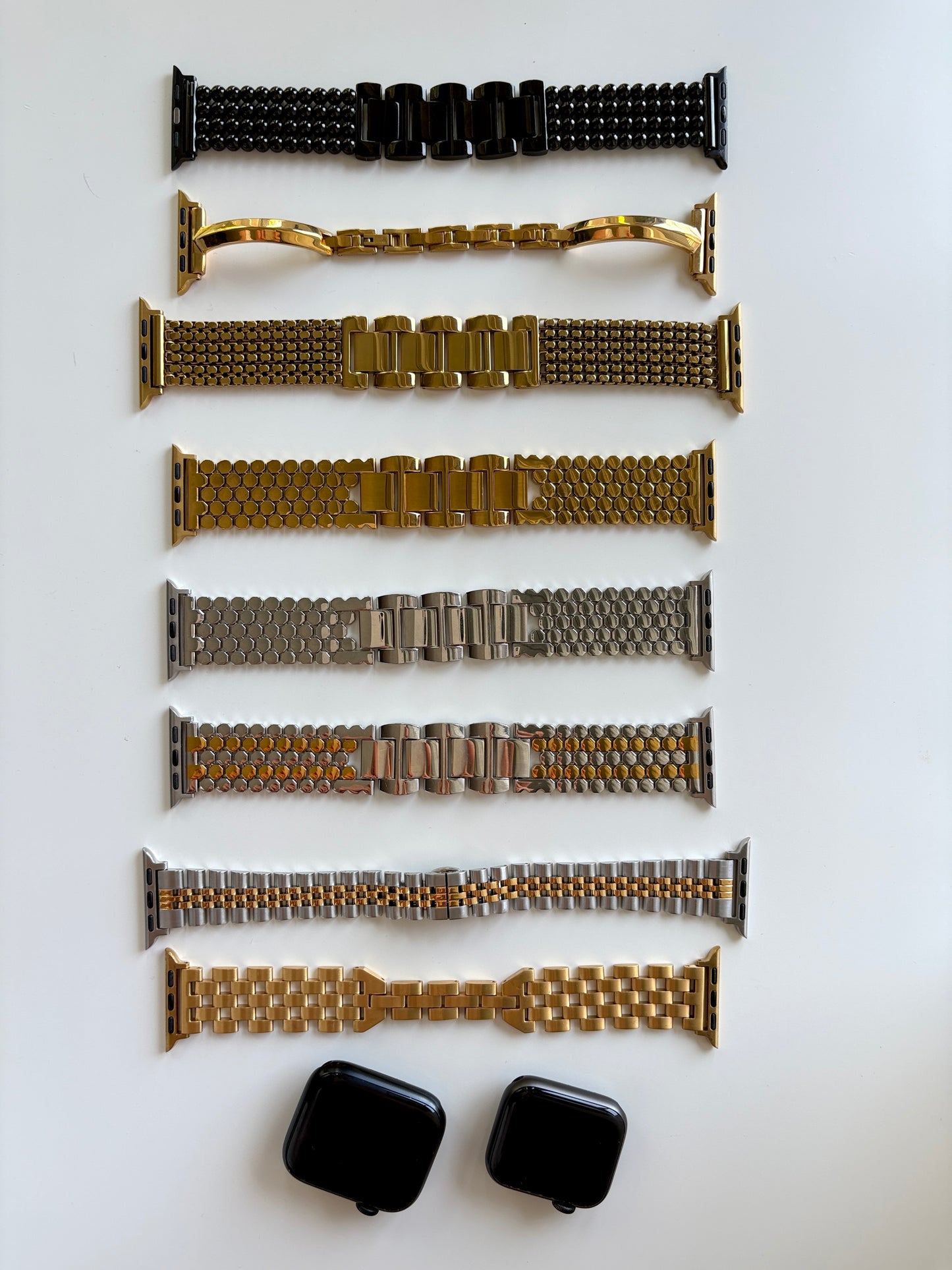 Hexi Silver Watch Band