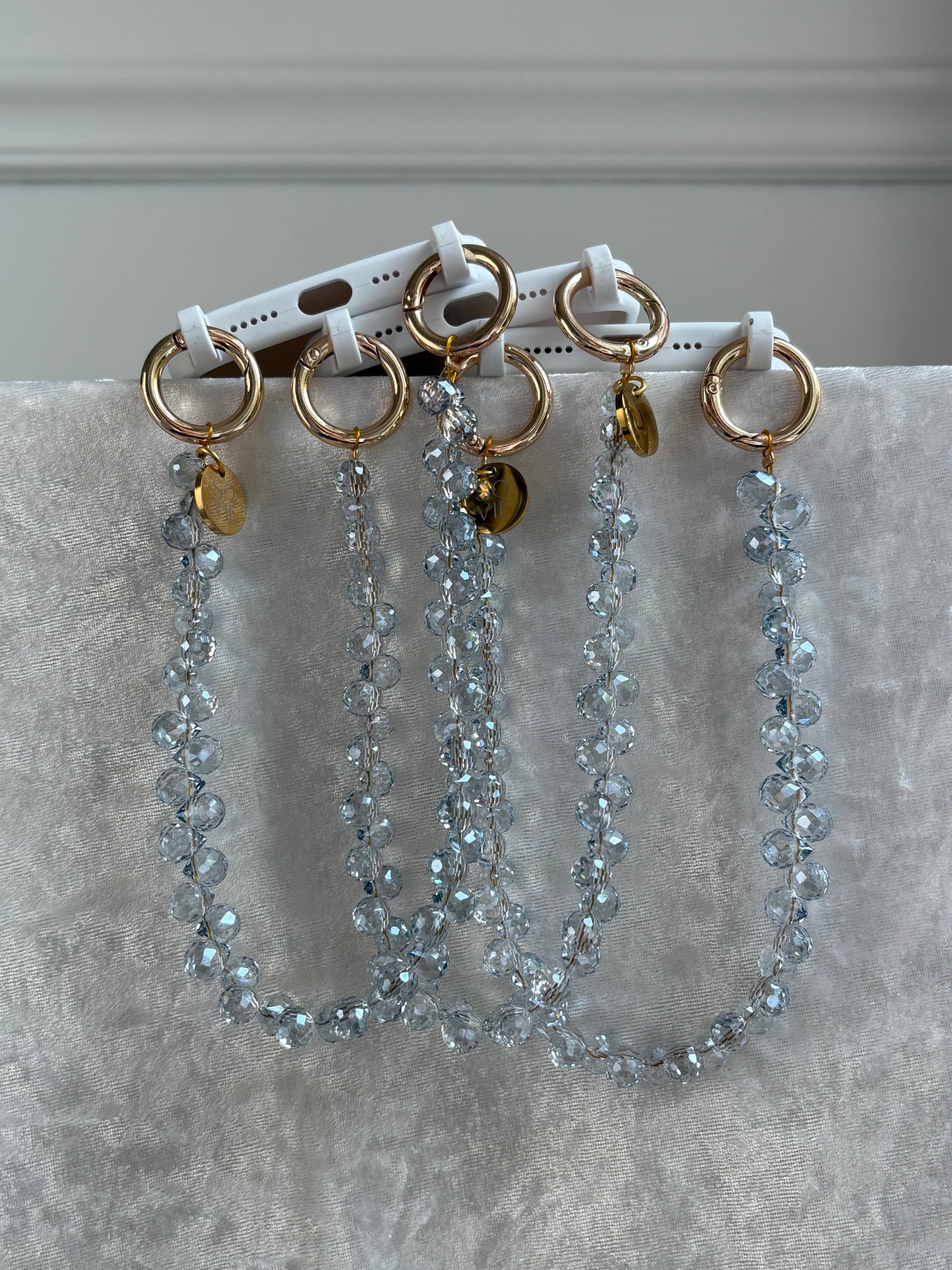 Silver Raindrop Wristlet