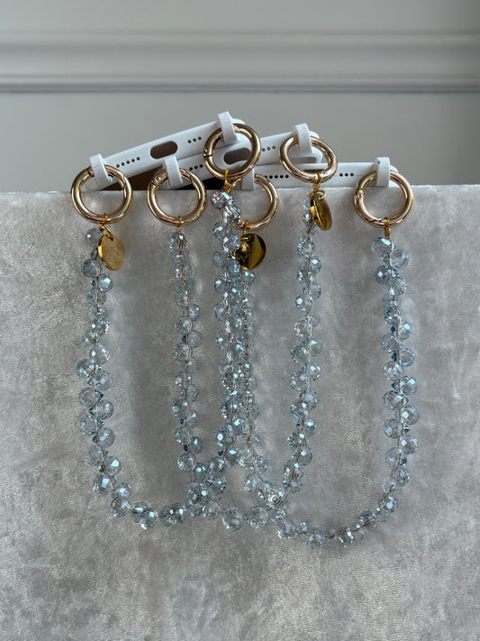 Silver Raindrop Wristlet