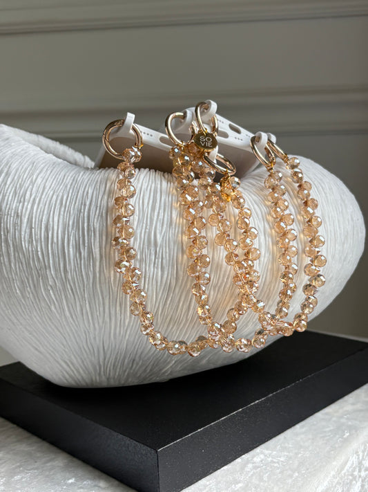 Amber Raindrop Wristlet