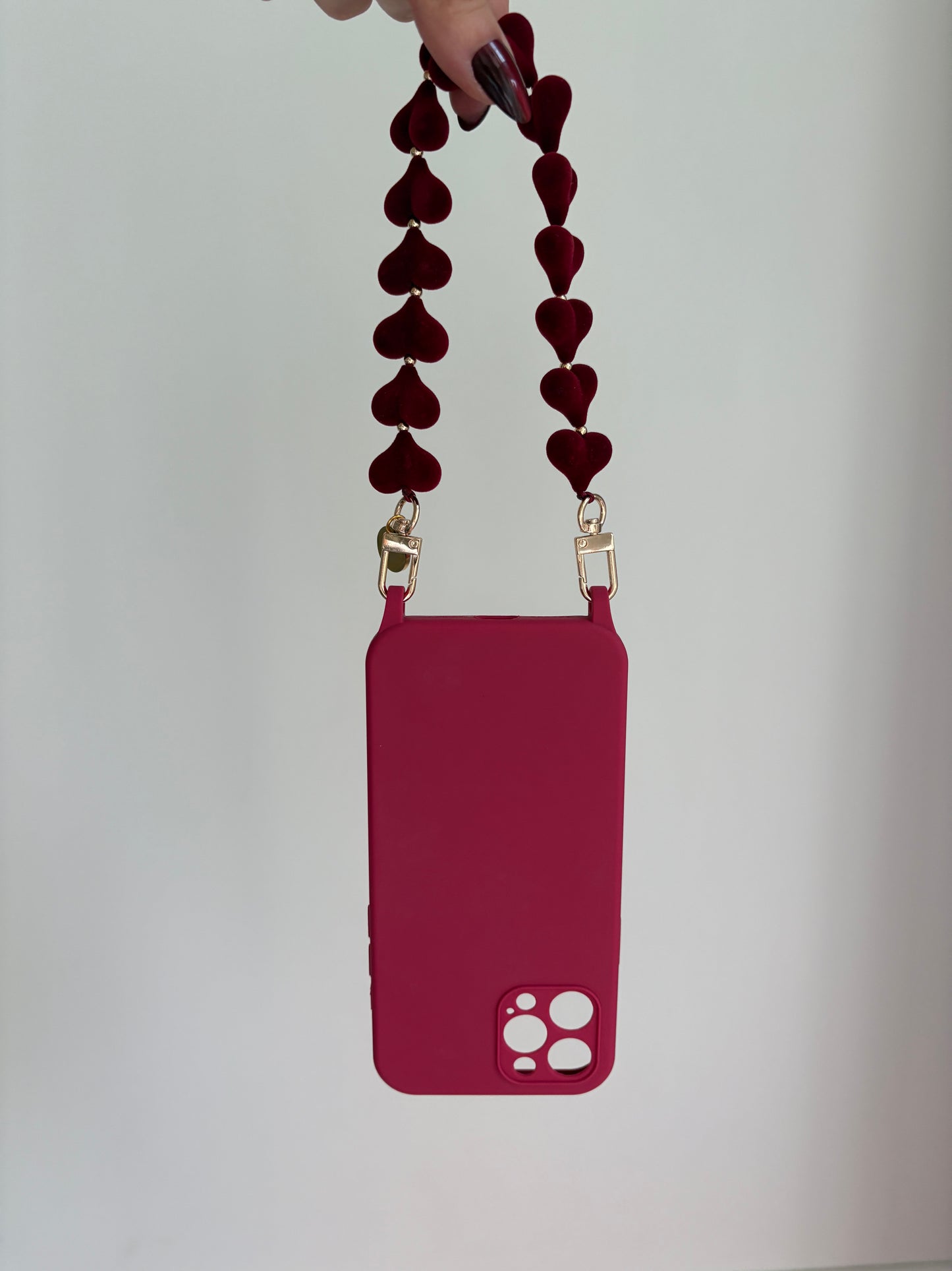 Berry Hearts Wristlet