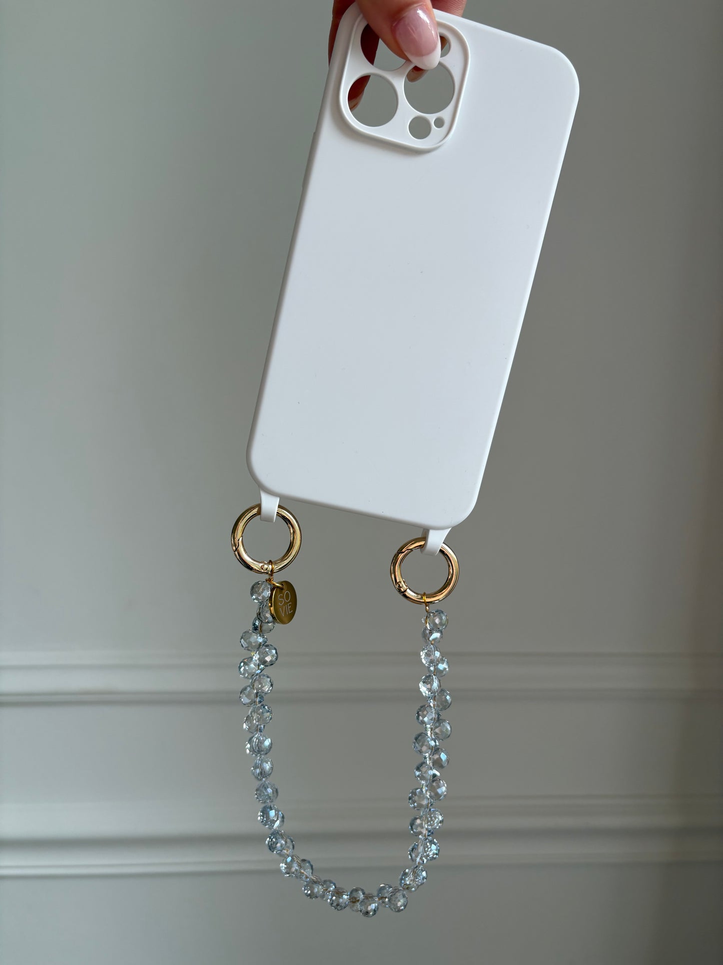 Silver Raindrop Wristlet
