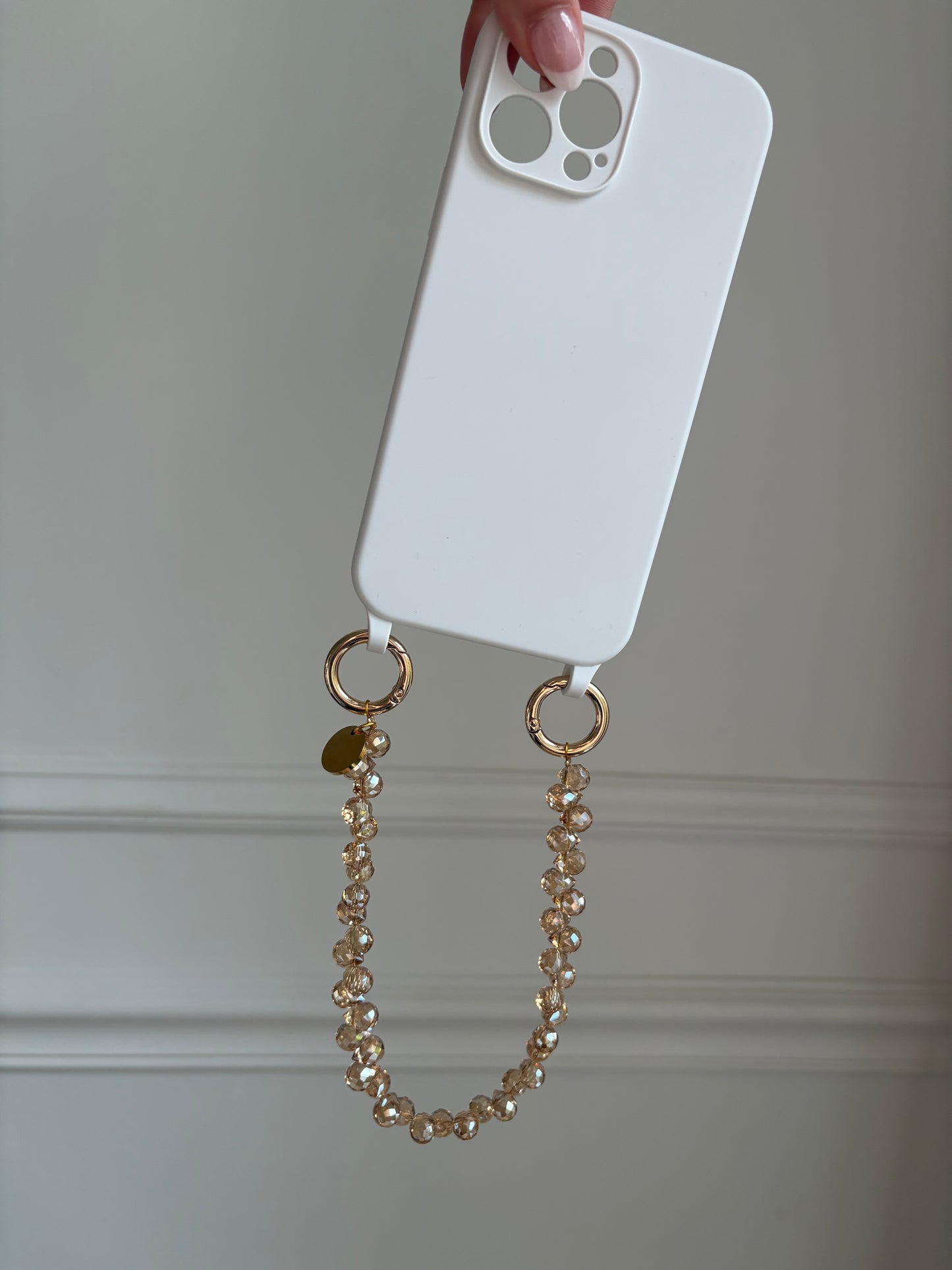 Amber Raindrop Wristlet