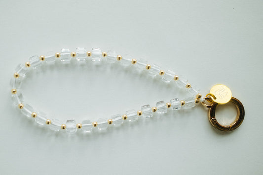 Single Ring Crystal Wristlet