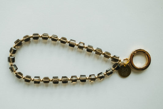 Espresso Crystal Wristlet